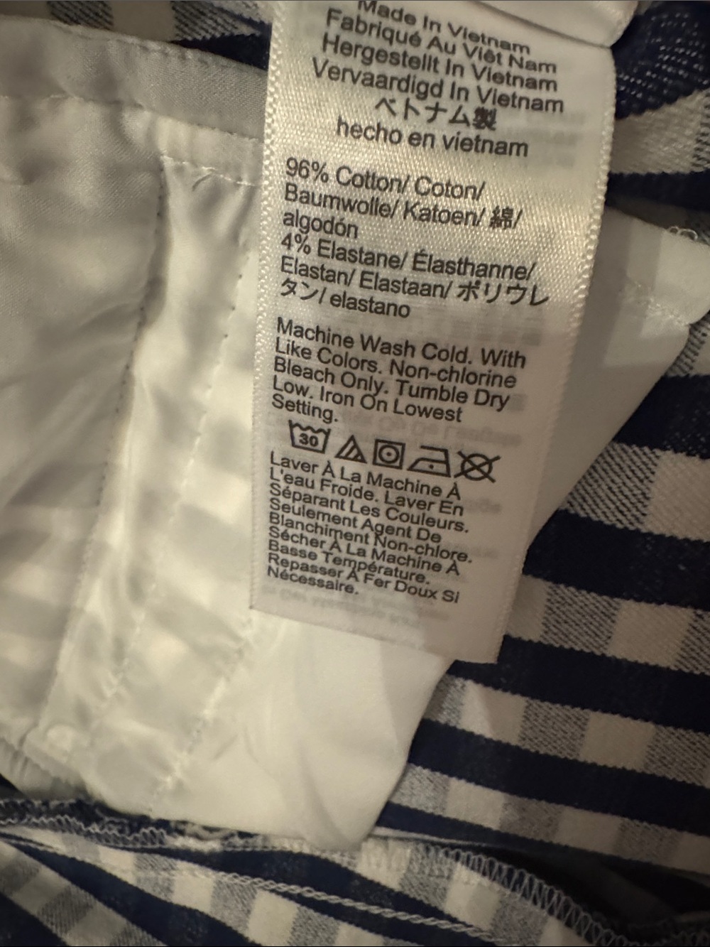 J. Crew Navy and White Gingham Blazer & Trouser Set. - Picture 8 of 8